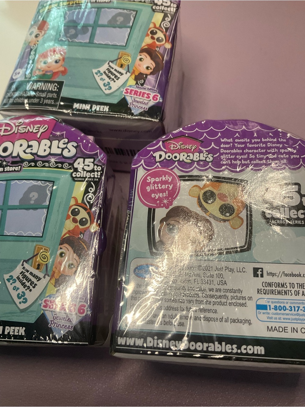 Disney Doorables Series 6 Set of 3 Unopened New - Picture 2 of 2